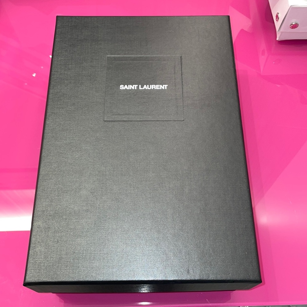 Black Saint Laurent shoe box (empty)